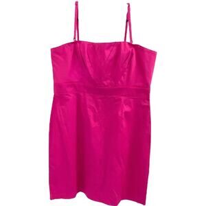 New York & Company Barbie Pink strapless or spaghetti Strap Mini Dress 18
